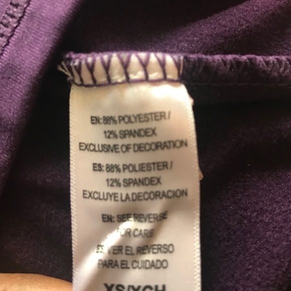 REEBOK Full-zip Purple and Gray Full-Length Jacket with Hood Size XS - Picture 5 of 5